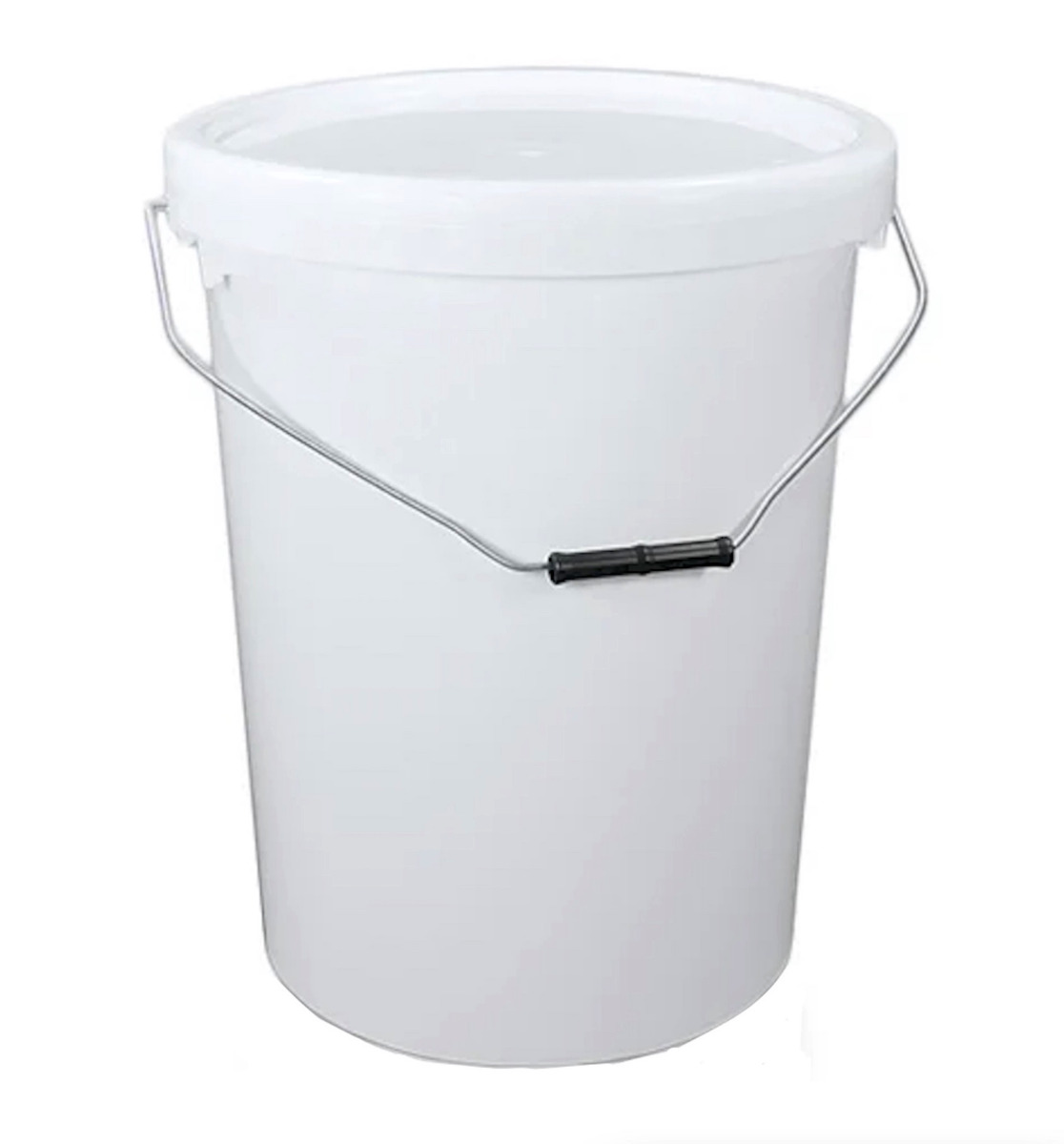 27 L Plastic Bucket with Lid and Wire Handle - Collection Only - Image 182437