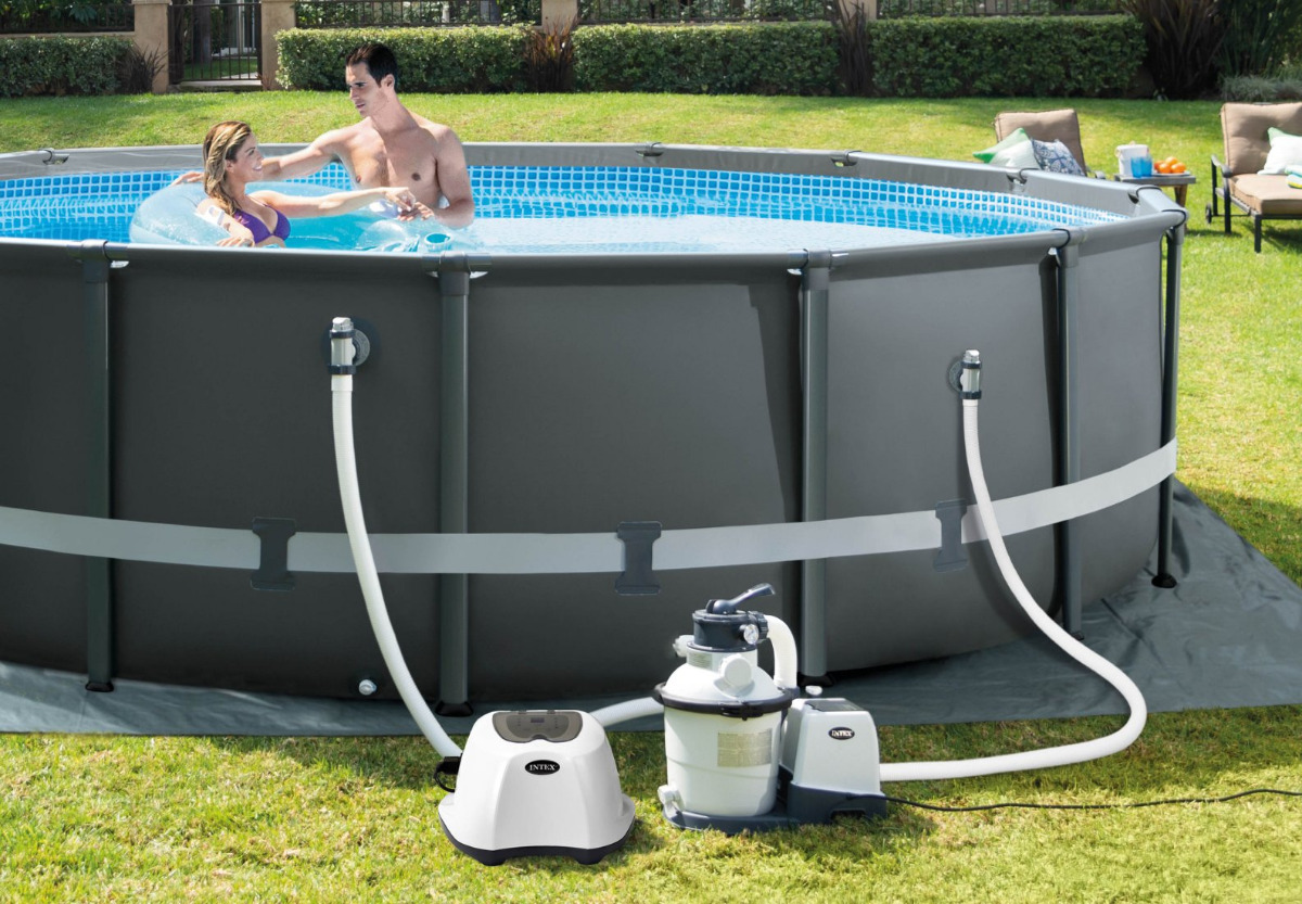 Intex 5 g/h Saltwater Sanitisation System E.C.O. for pools up to 5,829 gal   - Image 182230