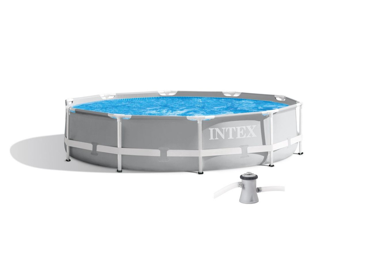 Intex 12ft x 30" Prism Frame Pool with Filter Pump – Round - Image 182385