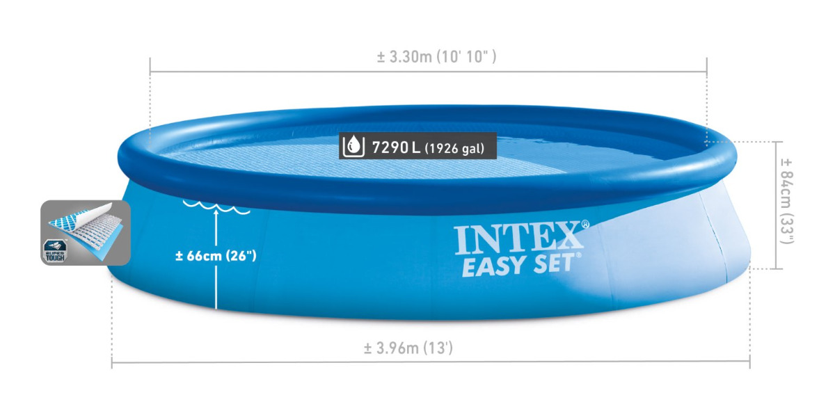 Intex 13ft x 33" Easy Set Pool with Filter Pump - Round - Image 182862