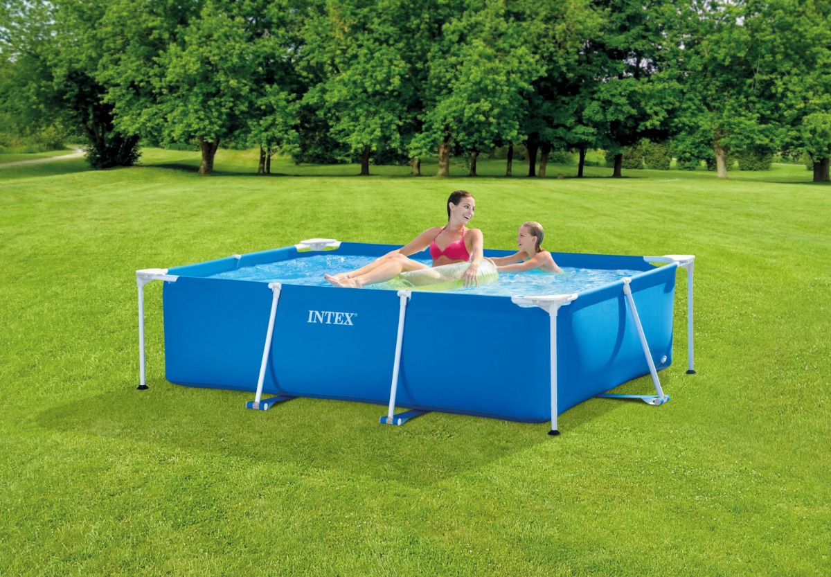 Intex 8ft 6" x 5ft 3" x 26" Steel Frame Pool - Rectangular - Image 182394