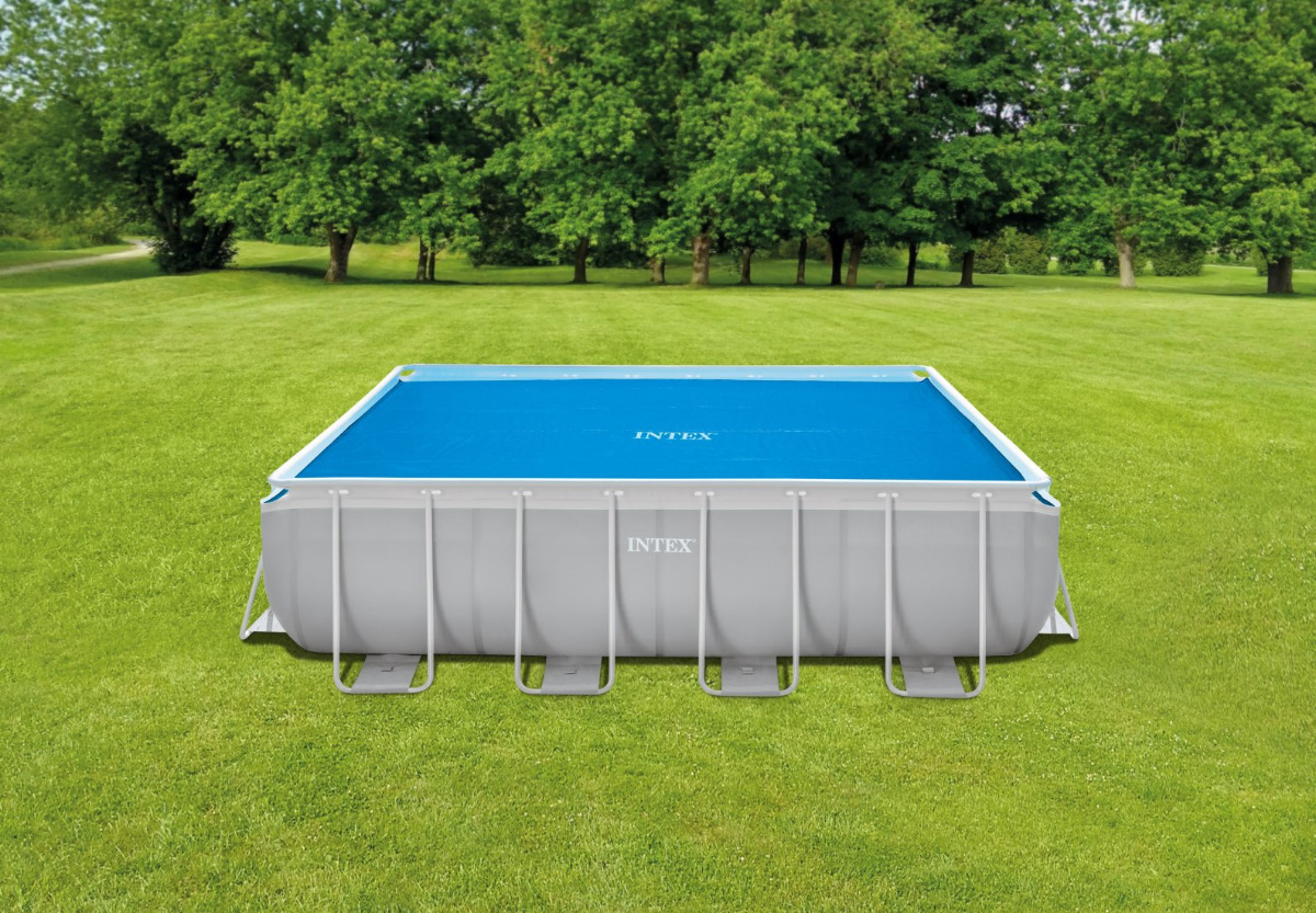 Intex Solar Cover for 13ft 1½"x6ft 6¾" (4 x 2m) Frame Pools - Rectangular - 160 Micron - Image 69521