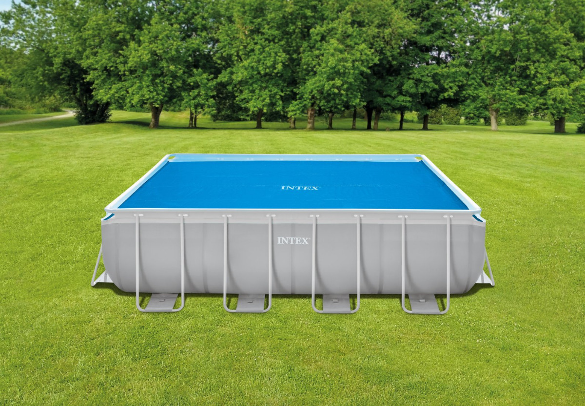 Intex Solar Cover for 16ft x 8ft (4.88 x 2.44m) Frame Pools - Rectangular - 160 Micron - Image 69519