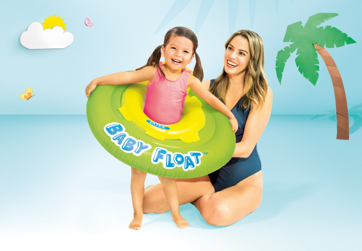 Intex Pool Inflatable Baby Float Green (1 - 2 Years) - Image 182582