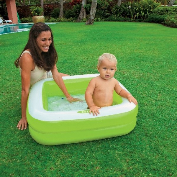 Intex Inflatable Play Box Pool - Green (1 - 3 Years) - Image 36982