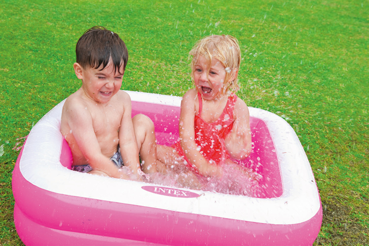 Intex Inflatable Play Box Pool - Pink (1 - 3 Years) - Image 36984