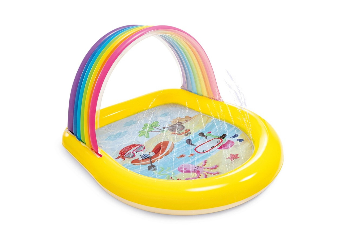 Intex 57156 5ft x 4ft x 3ft Rainbow Arch Spray Pool Oval (2 Plus Years)  - Image 182422