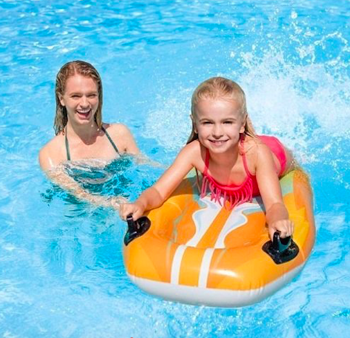 Intex Pool Float | Inflatable Joy Rider - Orange (6+ Years) - Image 42079