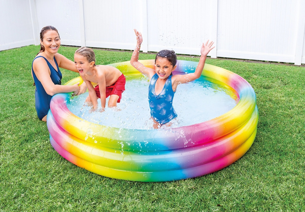 Intex Inflatable Rainbow Ombre Pool 66" (2 Plus Years) - Image 182431