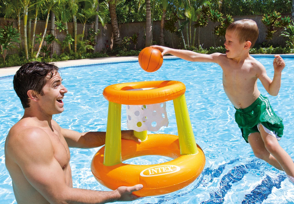 Intex Pool Inflatable Basketball Game | Floating Hoop (3+ Years) - Image 69420