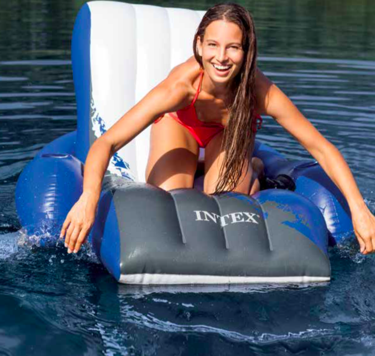 Intex 58868 Inflatable Mattress | Floating Recliner Lounger (71" x 53") - Image 41928