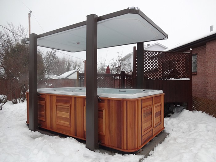Automated Swim Spa Cover Gazebo | 15ft x 8ft | Covana Legend - Image 32085