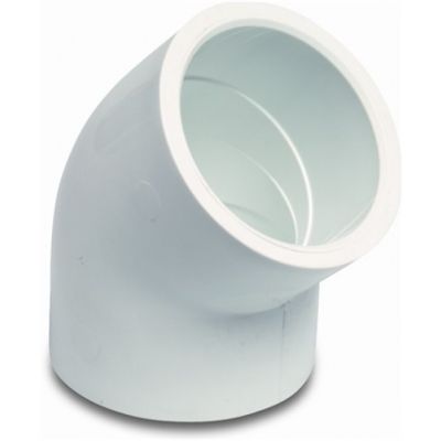 Elbow 45° 16 bar PVC-U 2" White Glue Socket