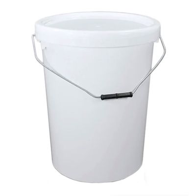 27 L Plastic Bucket with Lid and Wire Handle - Collection Only