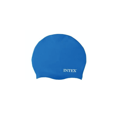 Intex Silicone Pool Swim Cap - Blue (8+ Years)