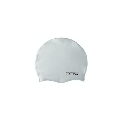 Intex Silicone Pool Swim Cap - White (8+ Years)