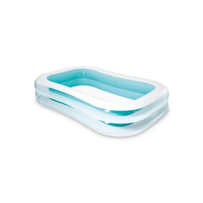 Inflatable Rectangular Swim Centre Pool – Transparent / Blue (6 + Years)