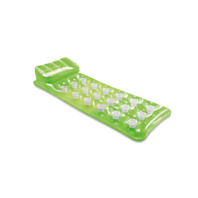Intex Inflatable Pool Mattress | 18 - Pocket Fashion Mat | Lilo - Green (74" x 28")