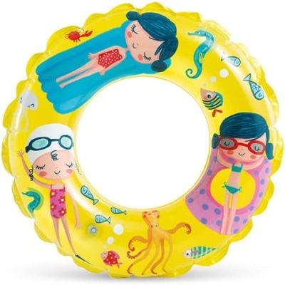 Intex Pool Inflatable Swim Ring | Beach - Yellow  (6 - 10 Years) 