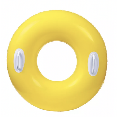 Intex Inflatable Pool Float | Hi-Gloss Tube - Yellow 30" (8+ Years) 