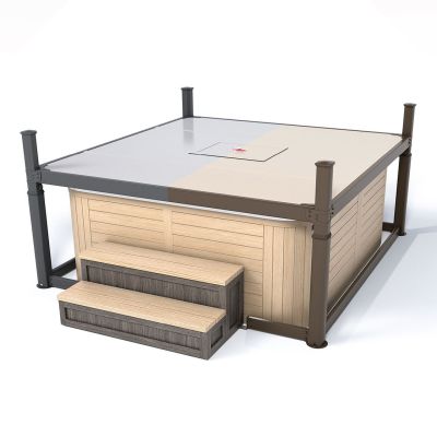 Automated Hot Tub Cover Gazebo | 10ft x 8ft | Covana Evolution