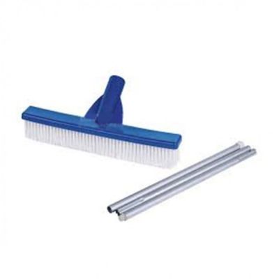 Pool Wall Brush (10") with Aluminium Pole (52" - 3 Section)
