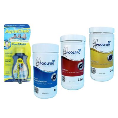 Basic Hot Tub Chemical Kit (with 1 kg Chlorine Granules)