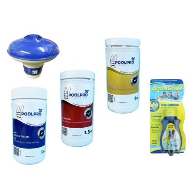 Basic Hot Tub Chemical Kit (with 1 kg Chlorine Tablets)