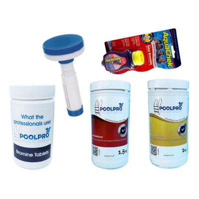 Basic Hot Tub Chemical Kit (with 1 kg Bromine Tablets)