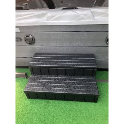 Hot Tub Steps (with storage) - Black 