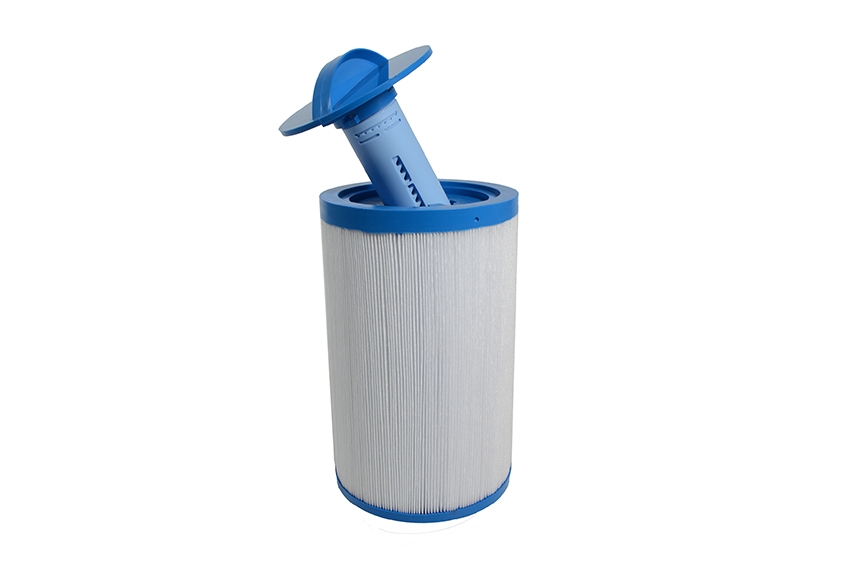 DDL718 - 20cm Hot Tub In-Line Sanitisation Filter Cartridge for Artesian Spas, Maax Spas and Vita Spas (dosing dispenser included) - Discontinued  - Image 42054