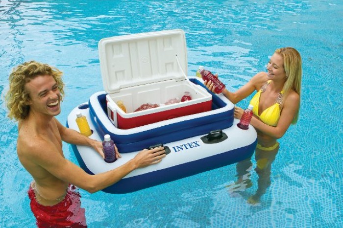 Intex Pool Inflatable Floating Drinks Cooler | Mega Chill II (45" x 38") - Image 36794