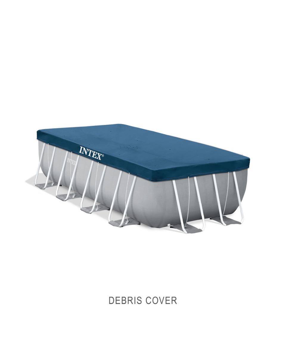Intex 16ft x 8ft x 42" Prism Frame Pool Set with Filter Pump – Rectangular - Image 182671
