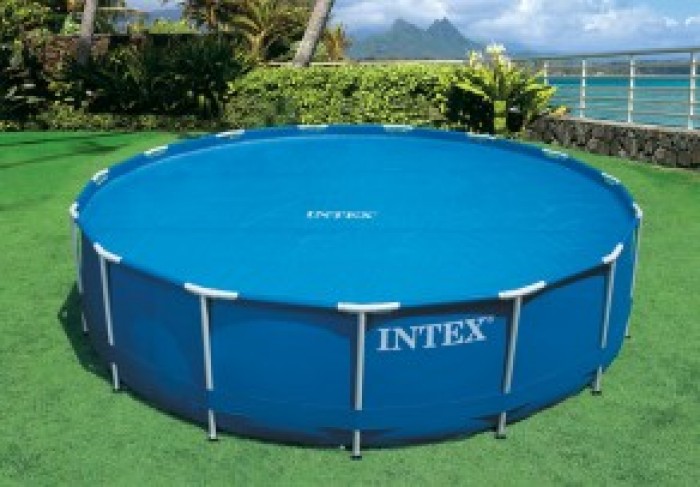 Intex Solar Cover for 16ft (4.88m) Easy Set & Frame Pools - Round - 160 Micron - Image 37202