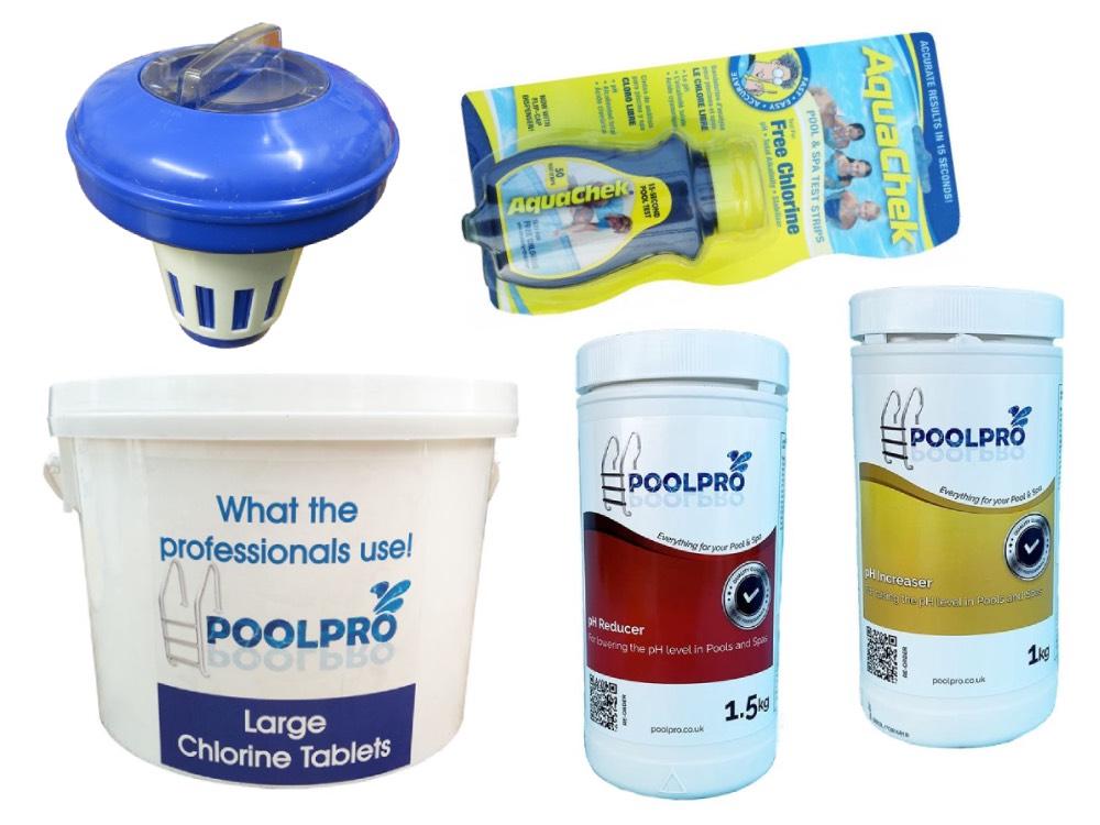 Basic Pool Chemical Kit (with 2 kg Large Chlorine Tablets) - Image 182529