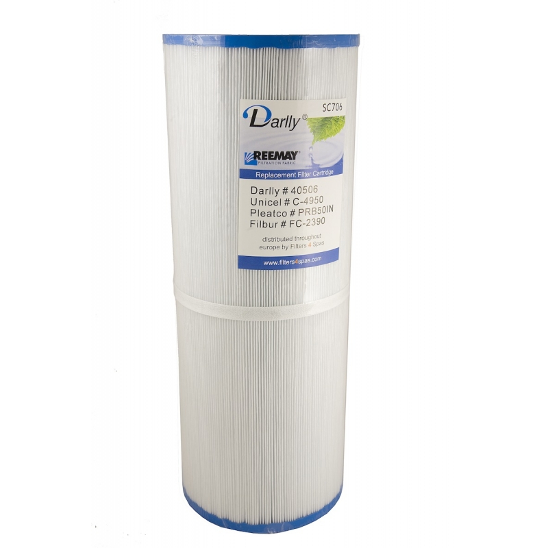 SC706 - 34cm Hot Tub Filter Cartridge for Vita Spa & Multiple Spas (Double Pleats) - Image 39631
