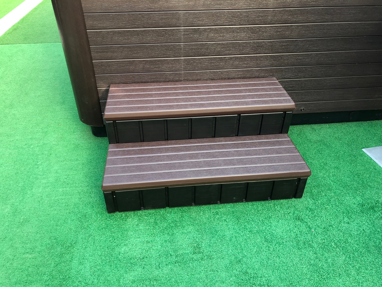 Hot Tub Steps (with storage) - Brown - Image 40945