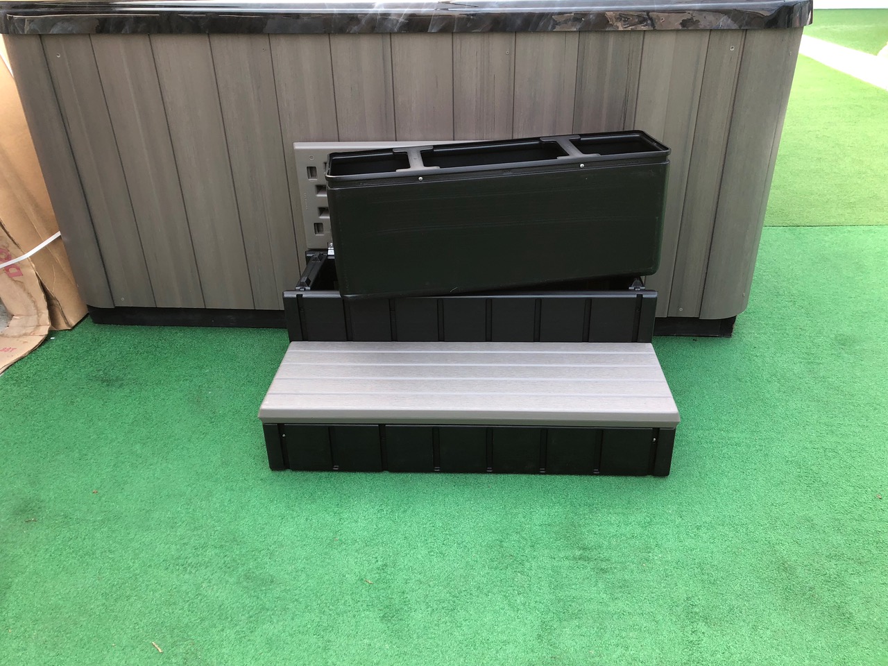 Hot Tub Steps (with storage) - Brown - Image 40946